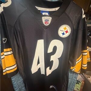 Pittsburgh Steelers Troy Polamalu #43 jersey by Reebok.